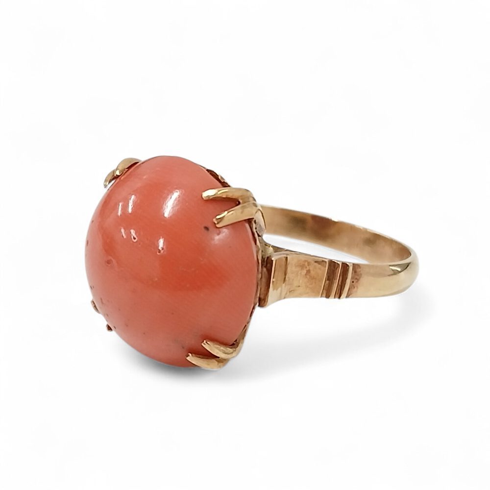 【K18 石付きリング】貴金属・アクセサリー・指輪