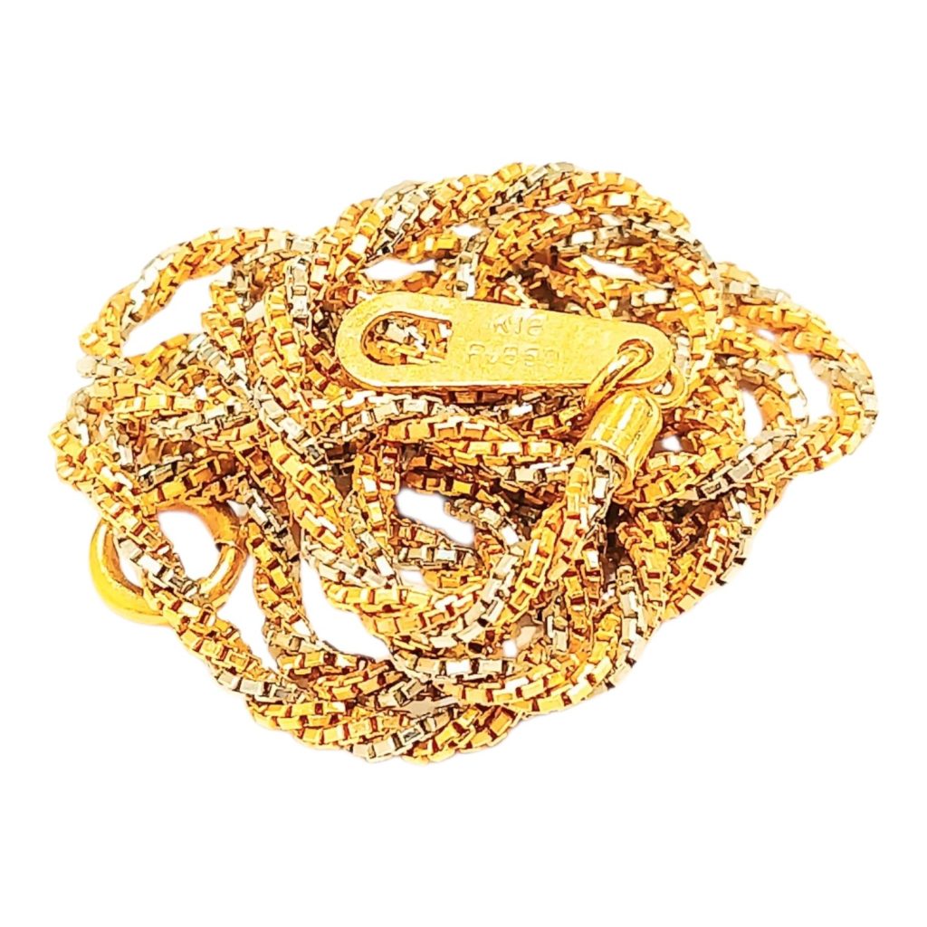 K18(18金)＆Pt900(プラチナ)ネックレス