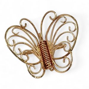 【K18 バタフライモチーフ ブローチ】