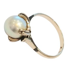 Pt900(プラチナ)パール付きリング