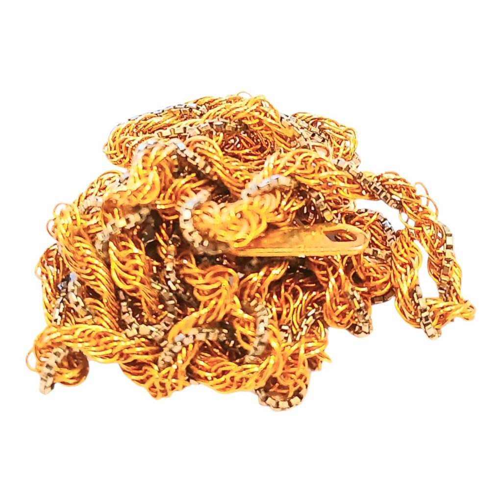 K18(18金)＆Pt900(プラチナ)ネックレス