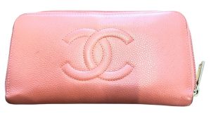 CHANEL シャネル キャビアスキン 財布 ココマーク ピンク