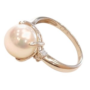 Pt900(プラチナ)パール付きリング