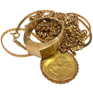 K24 / K18 / メープル金貨 1/4oz /リング / チェーン