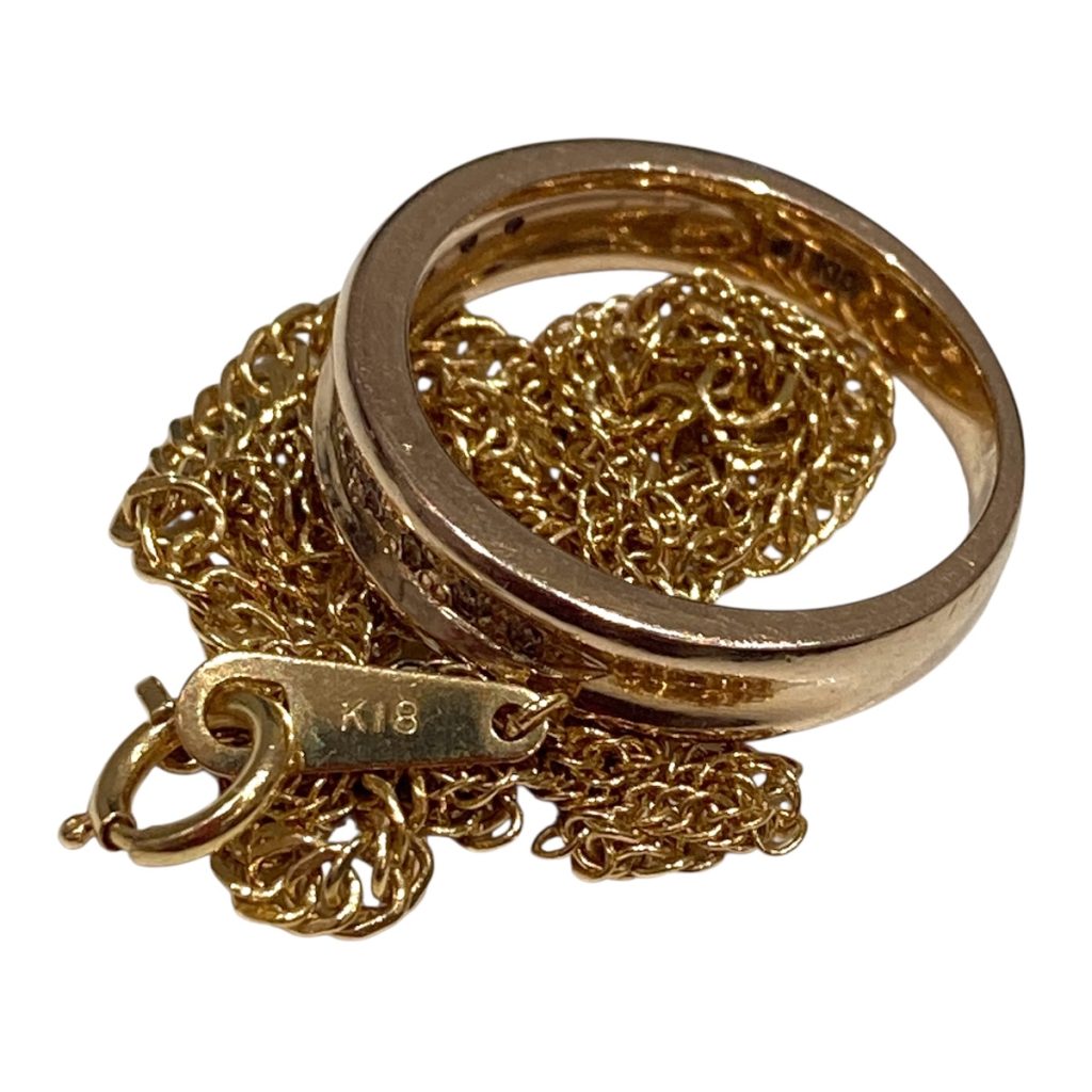 K18 / チェーン / リング