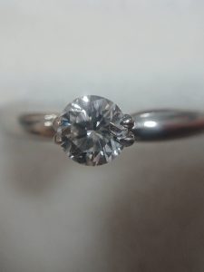 Pt900 プラチナ ダイヤモンドリング 0.51Ct