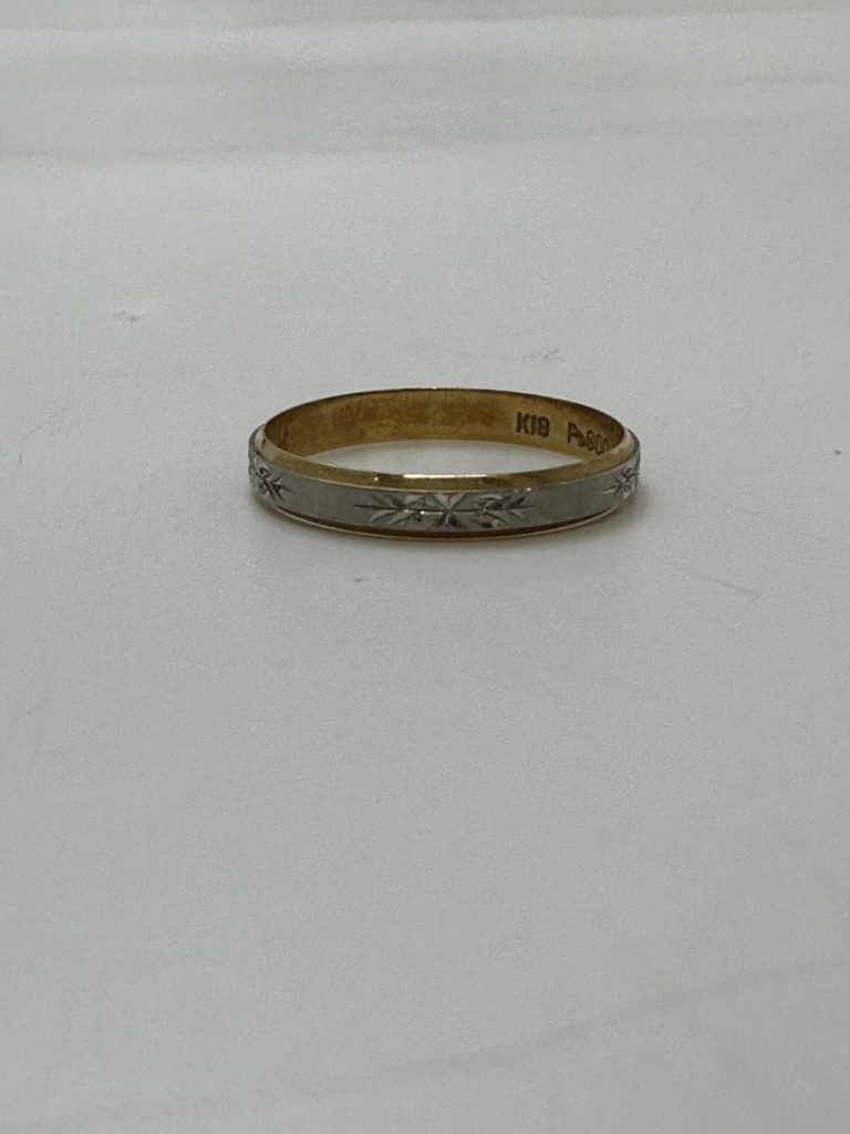 K18 Pt900 コンビリング