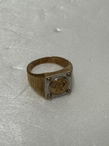 K18/Pt900 エリザベス二世 コインリング