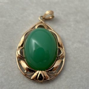 18金（K18）翡翠ペンダントトップ
