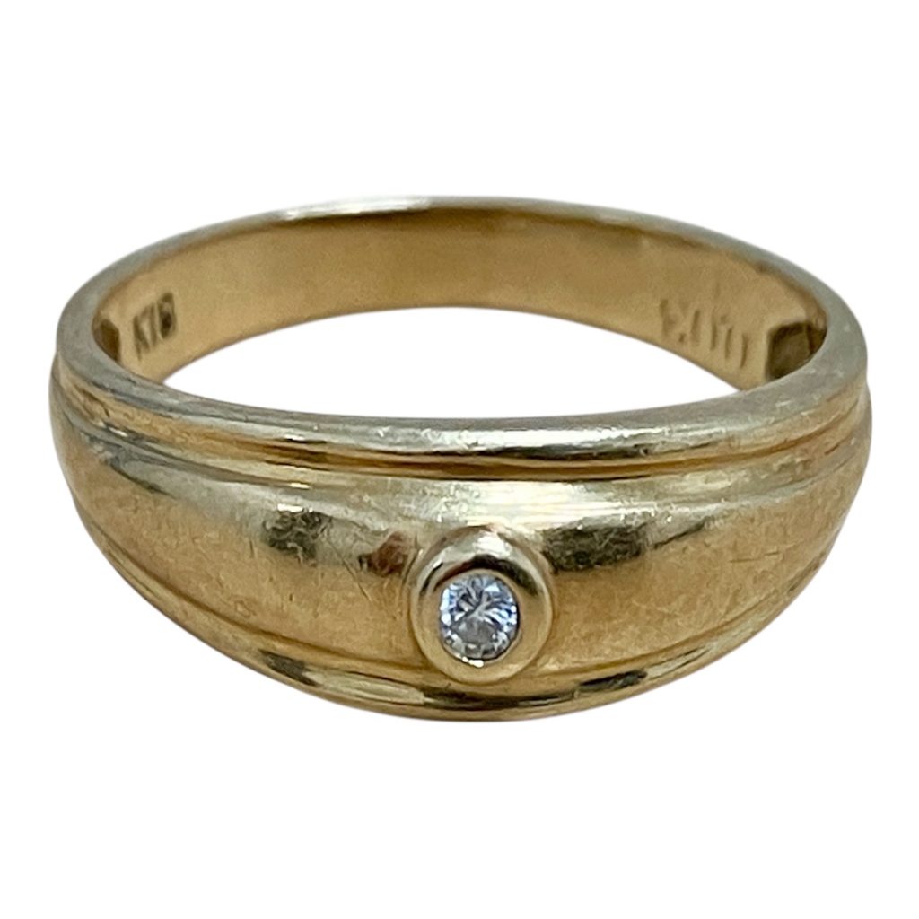 K18リング 石付き