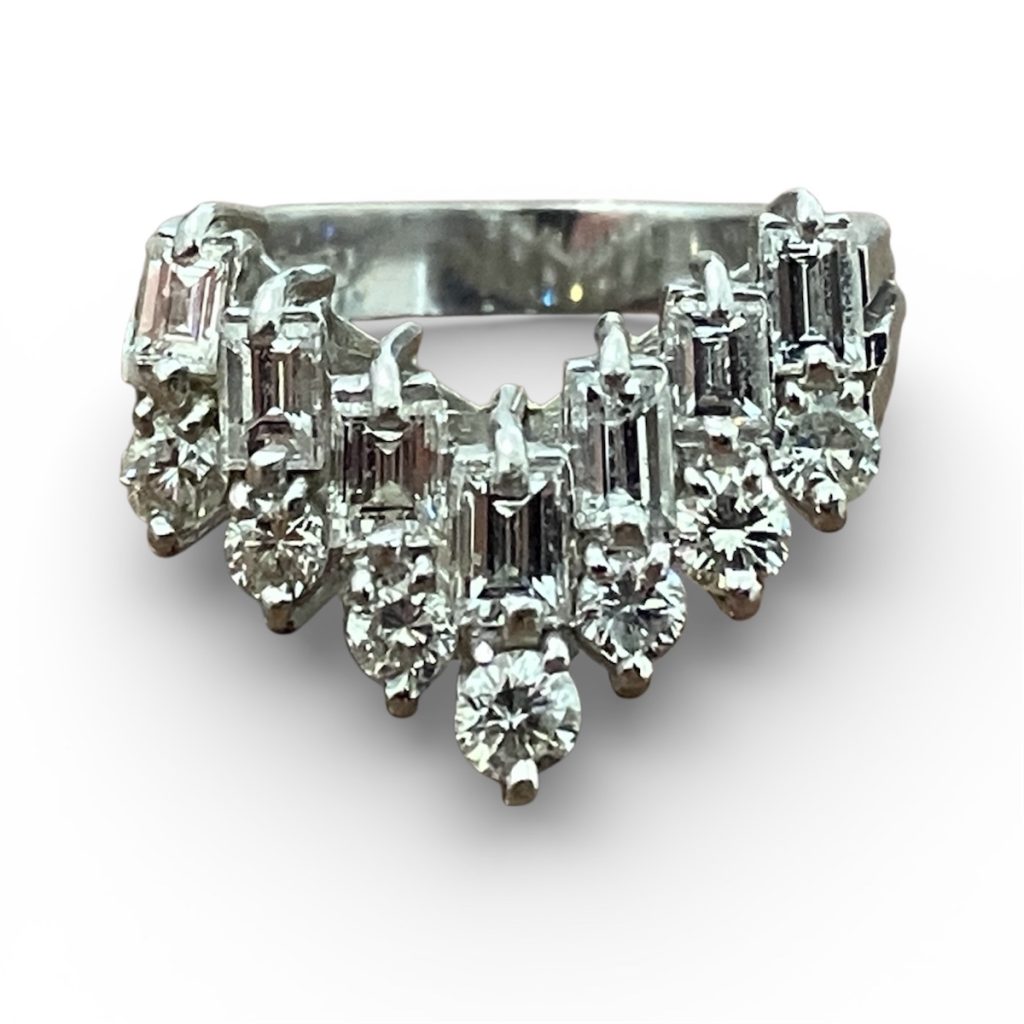 Pt900 リング ダイヤモンド付き