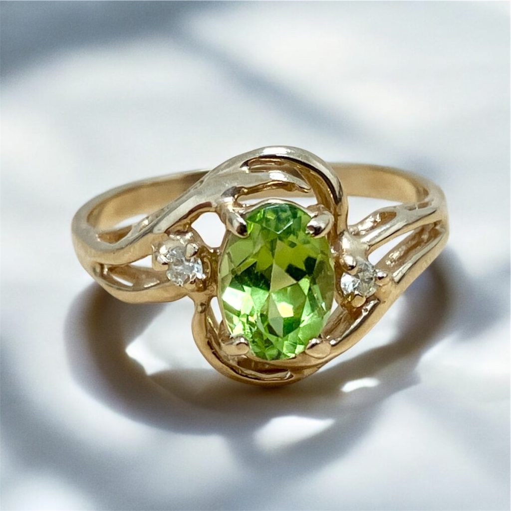 14K リング 石付き