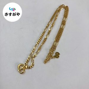 クリスチャン・ディオール ゴールドカラー・ネックレス