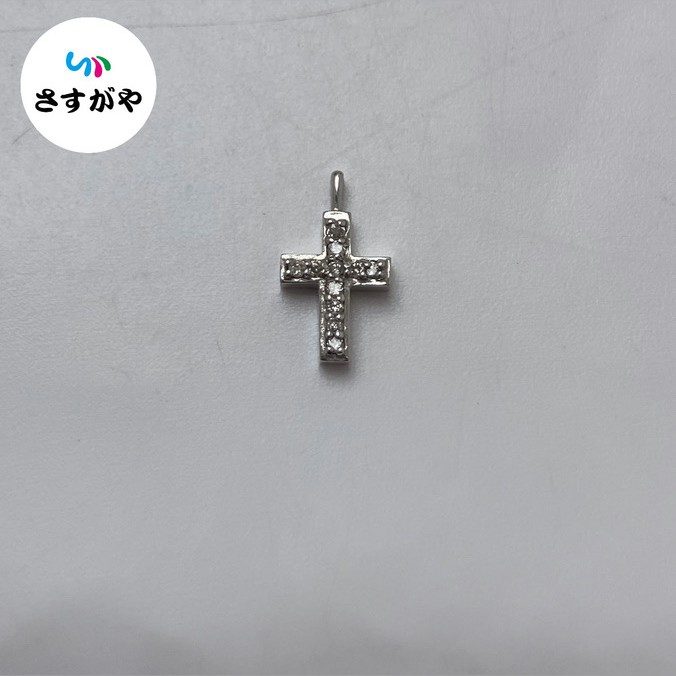 K18WG ダイヤ ペンダントトップ