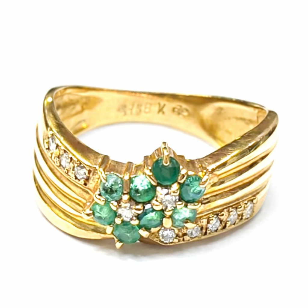 K18 18金 メレダイヤ リング アクセサリー ジュエリー 貴金属