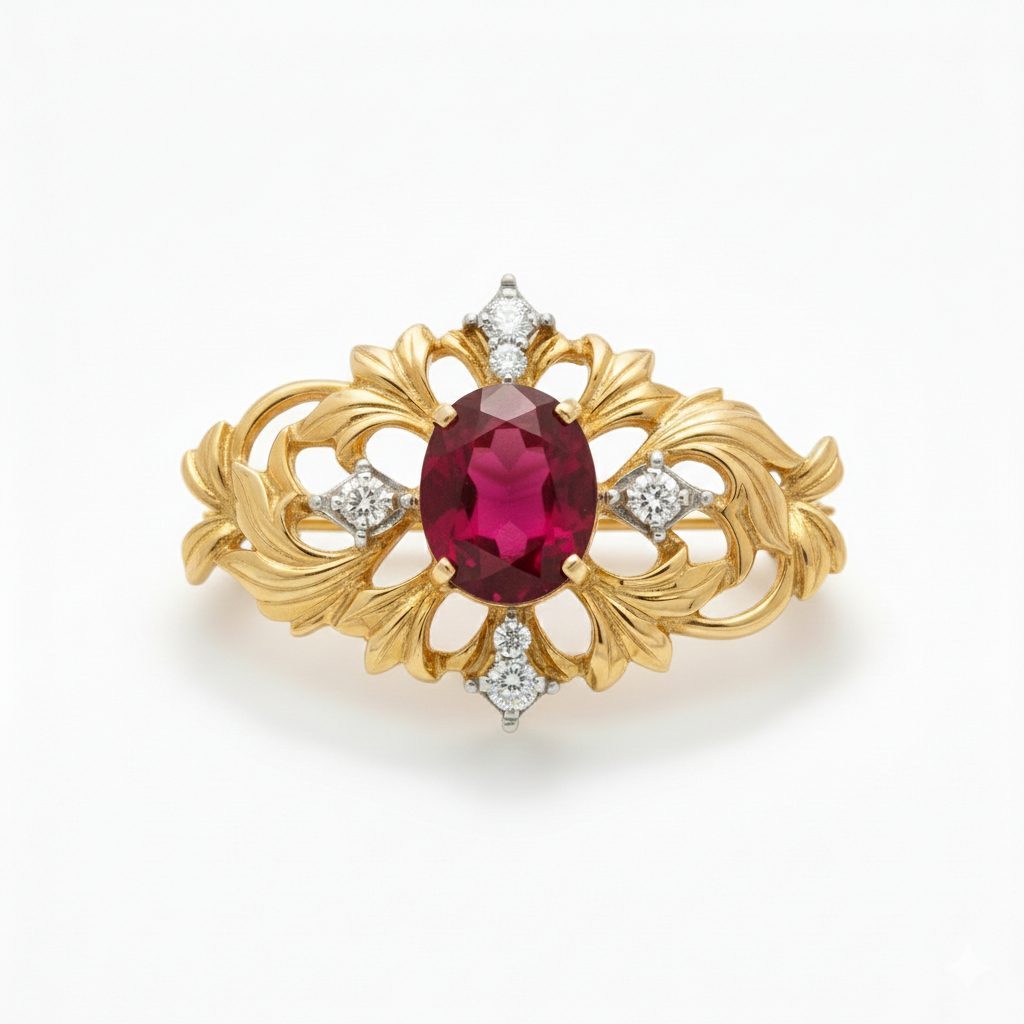 18金（K18）ブローチ