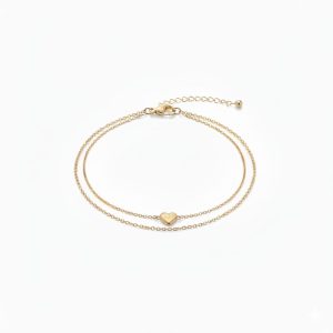 K18（金）2連チェーンブレスレット