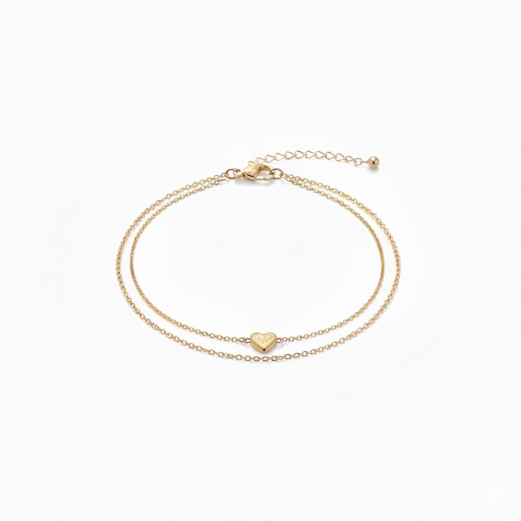 K18（金）2連チェーンブレスレット