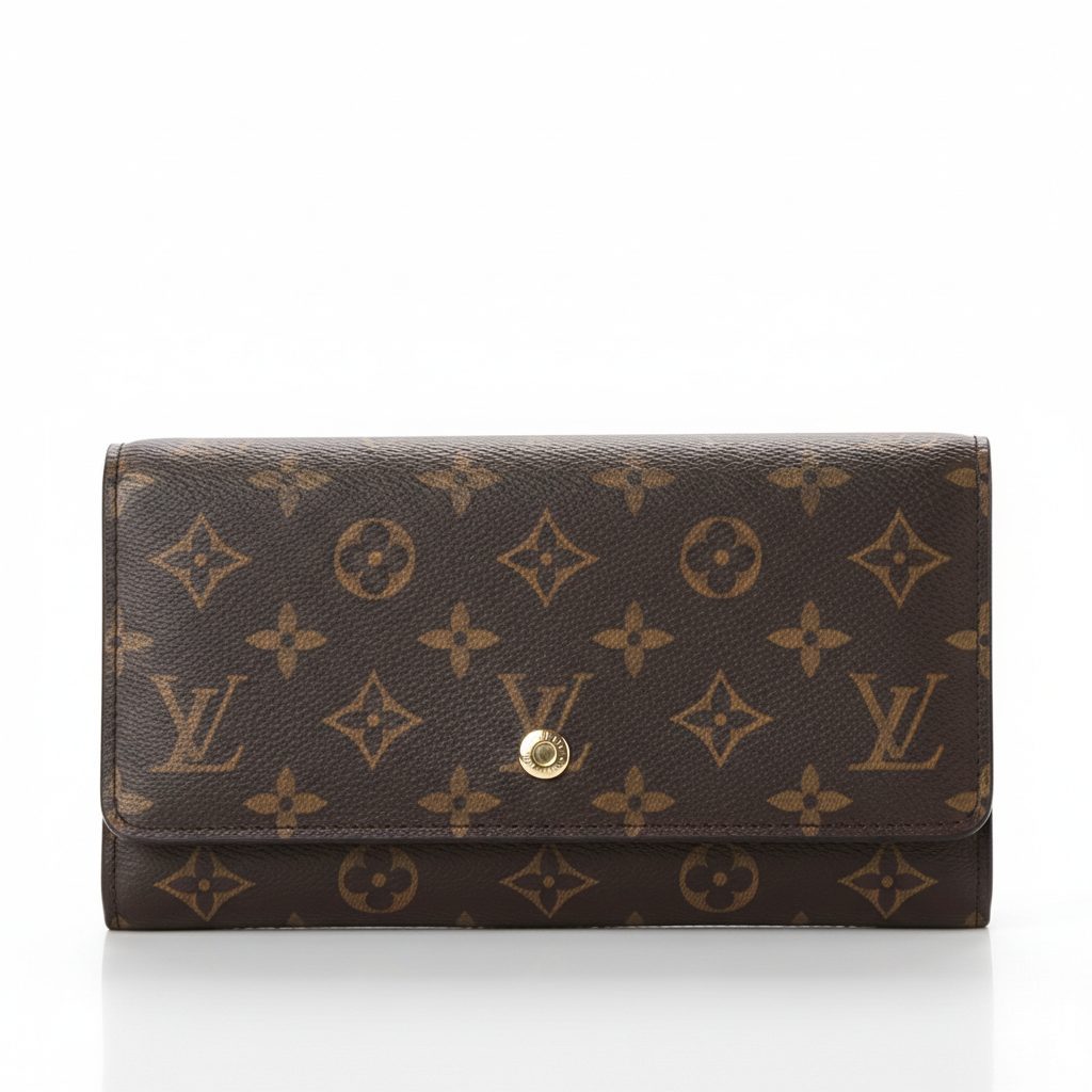 ルイ・ヴィトン（ LOUIS VUITTON ）長財布 レディース 二つ折り ポルトフ ォイユ・エミリー モノグラム