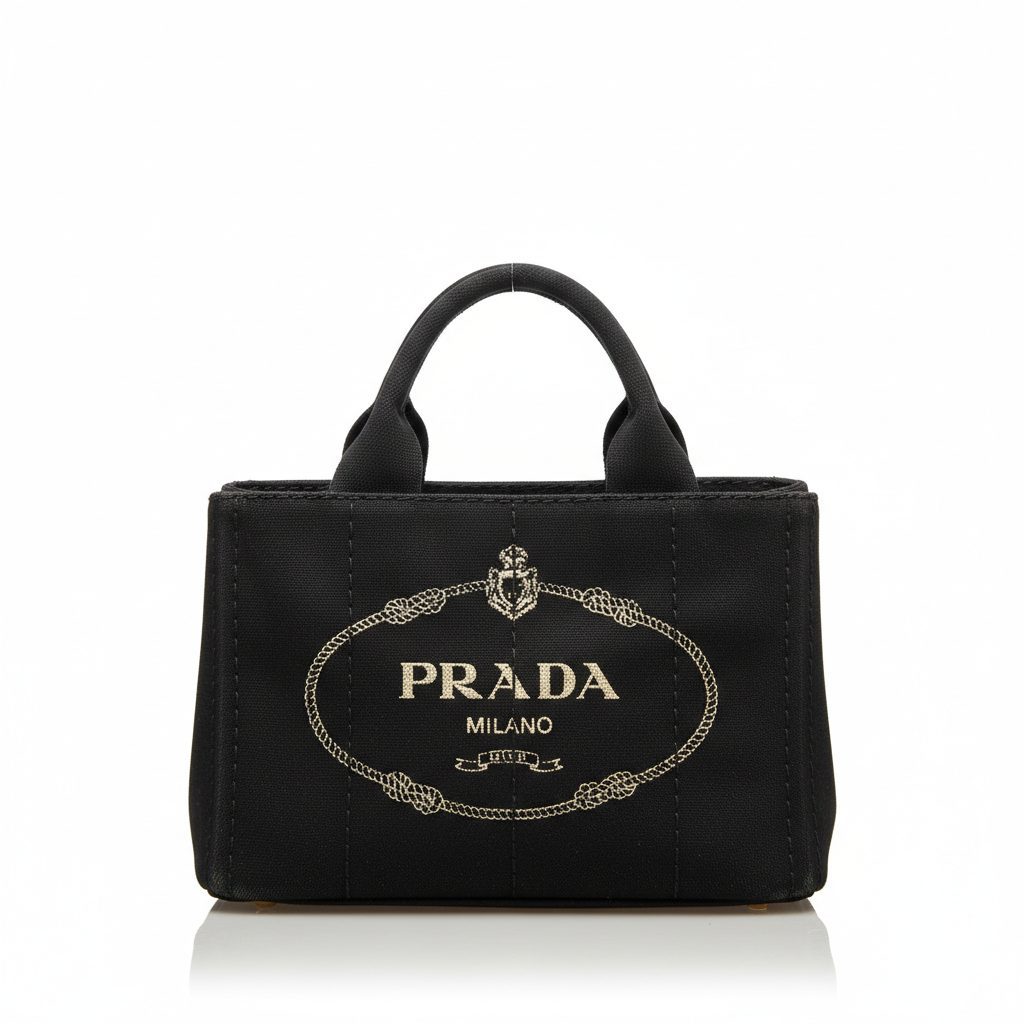 PRADA（プラダ） カナパ 2WAYハンドバッグ　ブラック