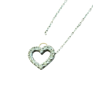 PT900（プラチナ）メレダイヤ付き ネックレス