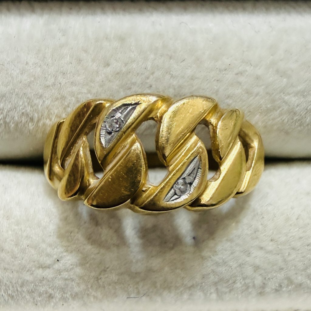 K18 Pt900 18金 プラチナ900 コンビリング