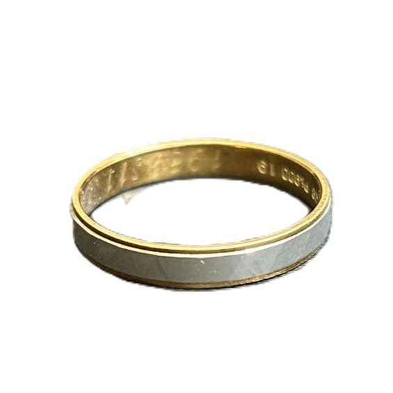 Pt900　K18　コンビリング