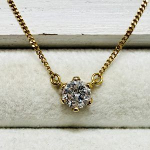 K18 18金 ダイヤモンド ネックレス