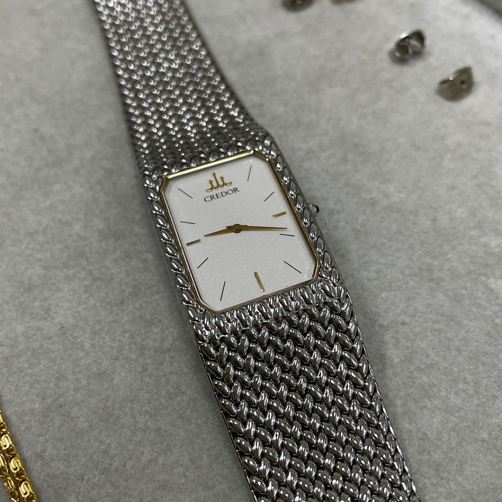 腕時計の高価買取| セイコー クレドールのメンズクォーツ腕時計の買取| つくばみらい市谷井田