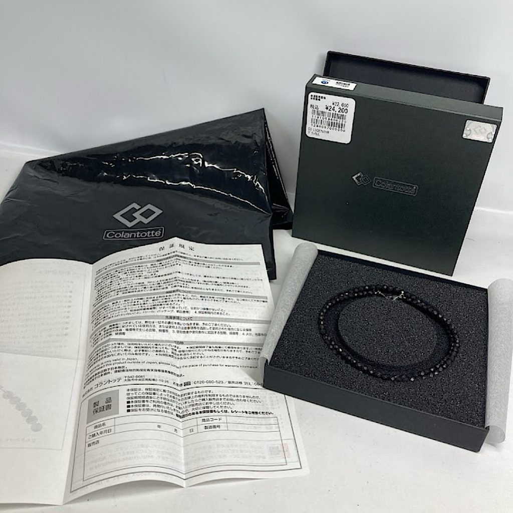 コラントッテ（Colantotte）の磁気ネックレス、「LUCE α（ルーチェ アルファ）」のお買い取り| 龍ケ崎市長山