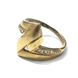 【貴金属】K18 18金 750 メレダイヤ付 リング  アクセサリー ジュエリー