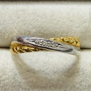 K18 Pt900 18金 プラチナ900 リング