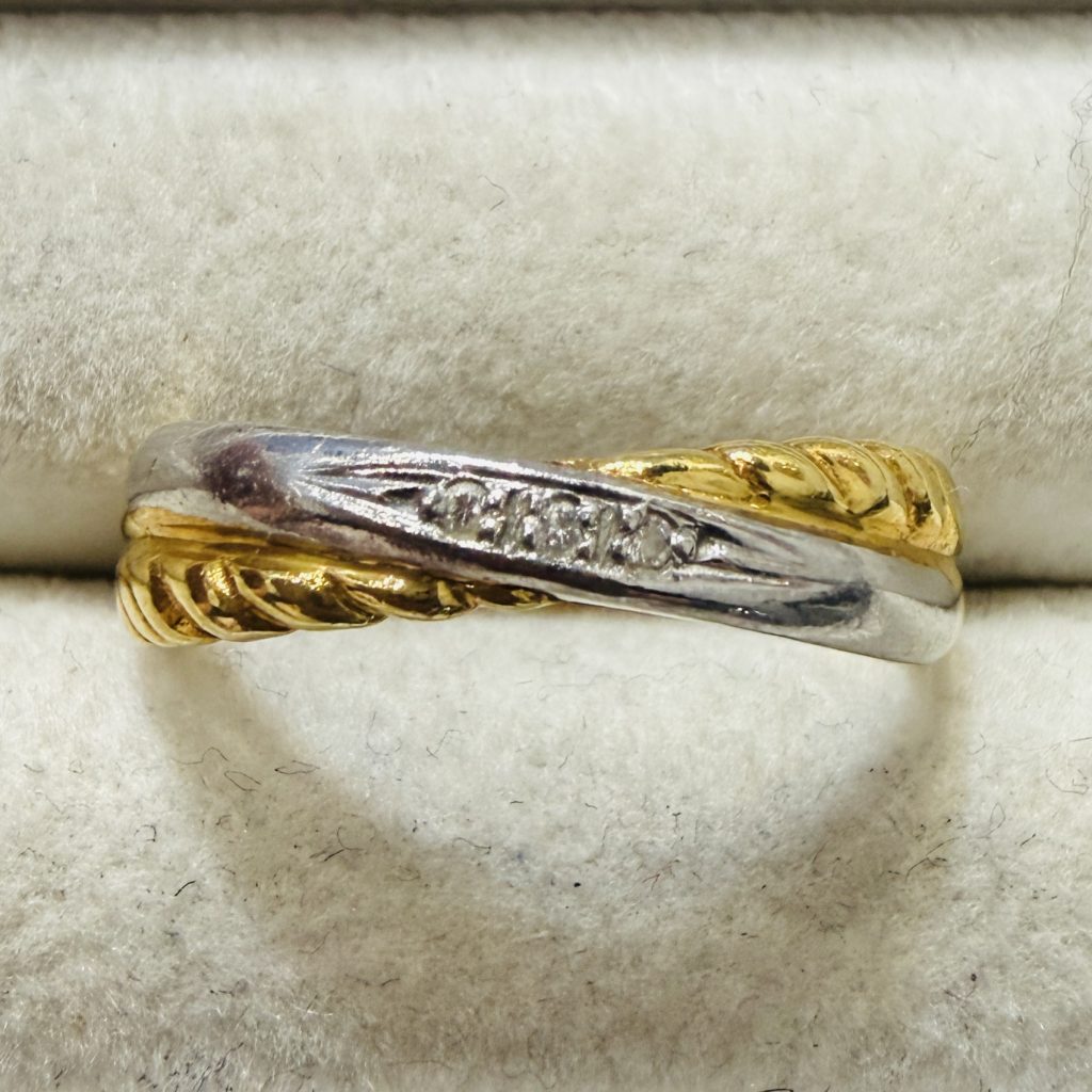 K18 Pt900 18金 プラチナ900 リング