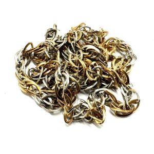 【貴金属】K18/Pt900 (18金 750/プラチナ)コンビネックレス ジュエリー アクセサリー