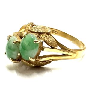 K18 750 18金 翡翠 リング