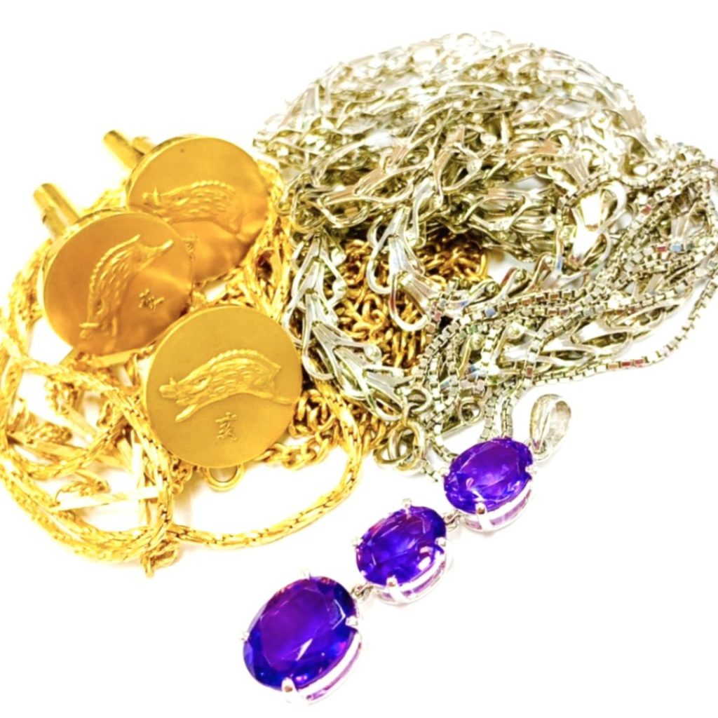 K18 K24  Pt850 アメジスト アクセサリーおまとめ