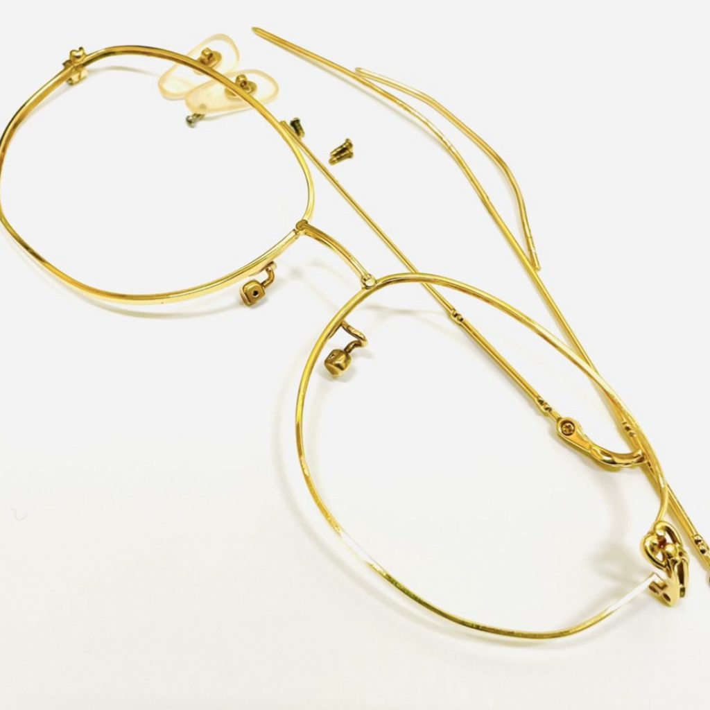 K18 ゴールドメガネフレーム