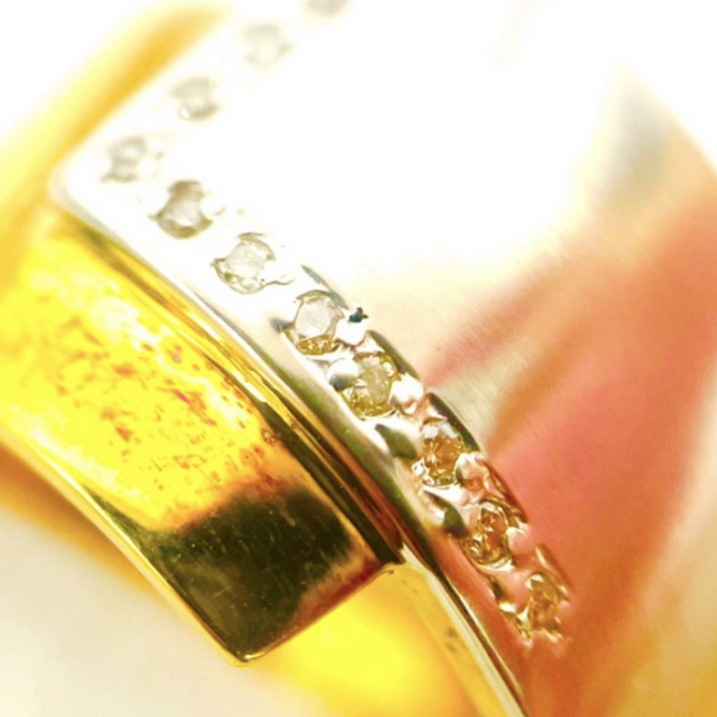 K18 Pt850 金プラチナコンビリング