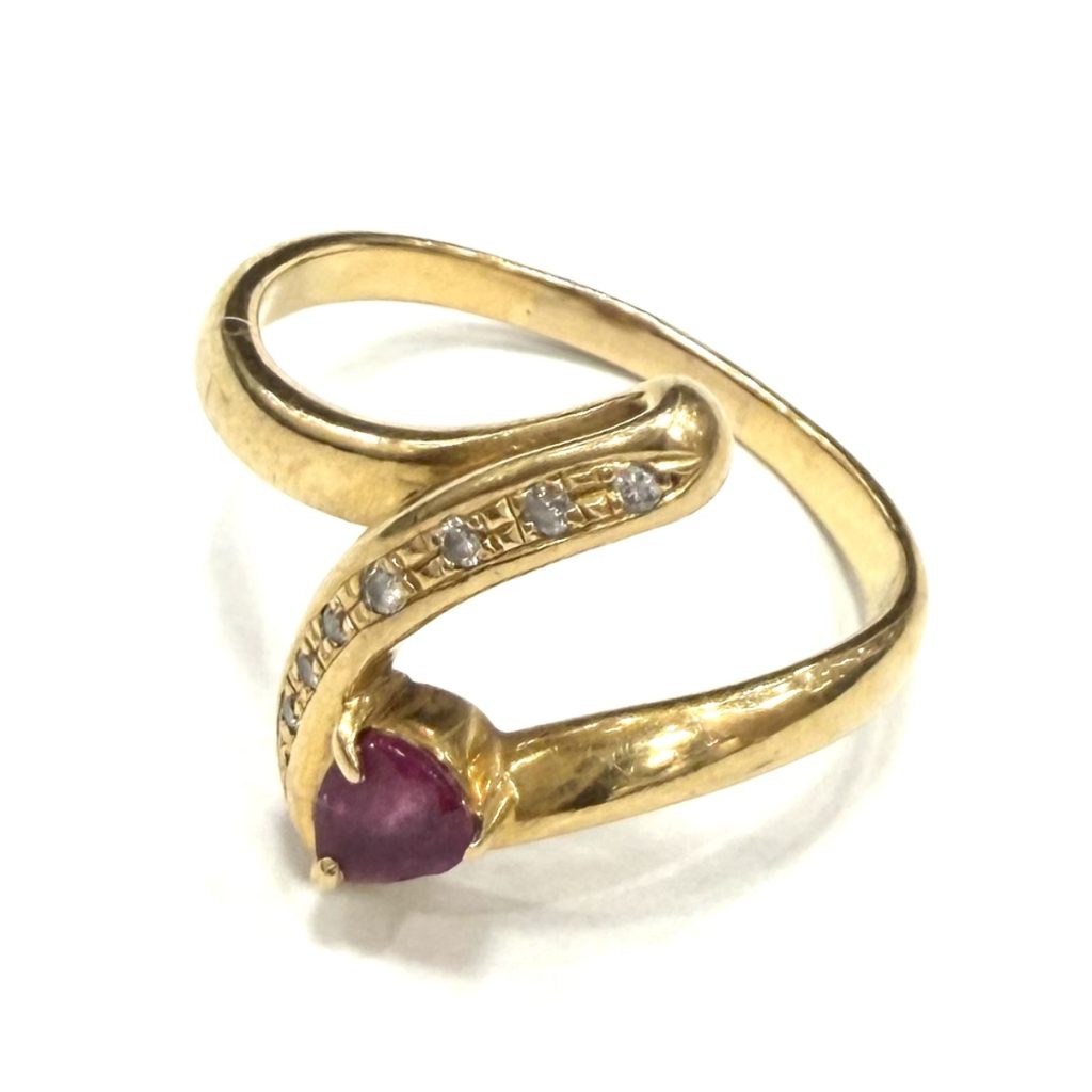 K18 18金 750 ルビー リング