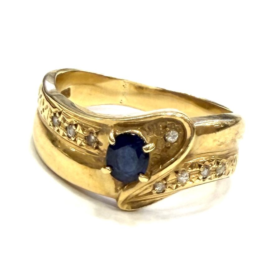 K18 18金 750 サファイア リング