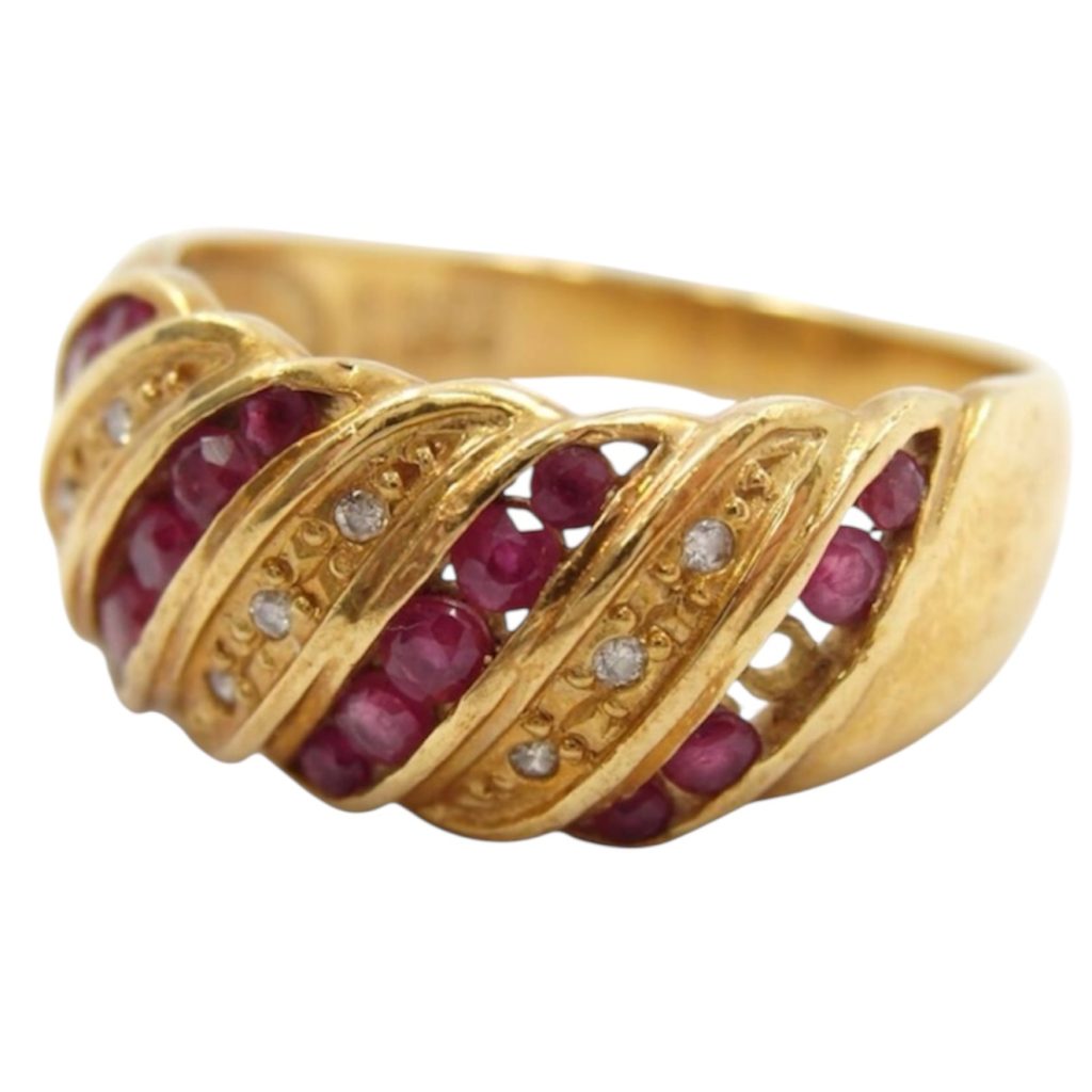 K18 メレルビー メレダイヤ リング　札幌市 東区 元町