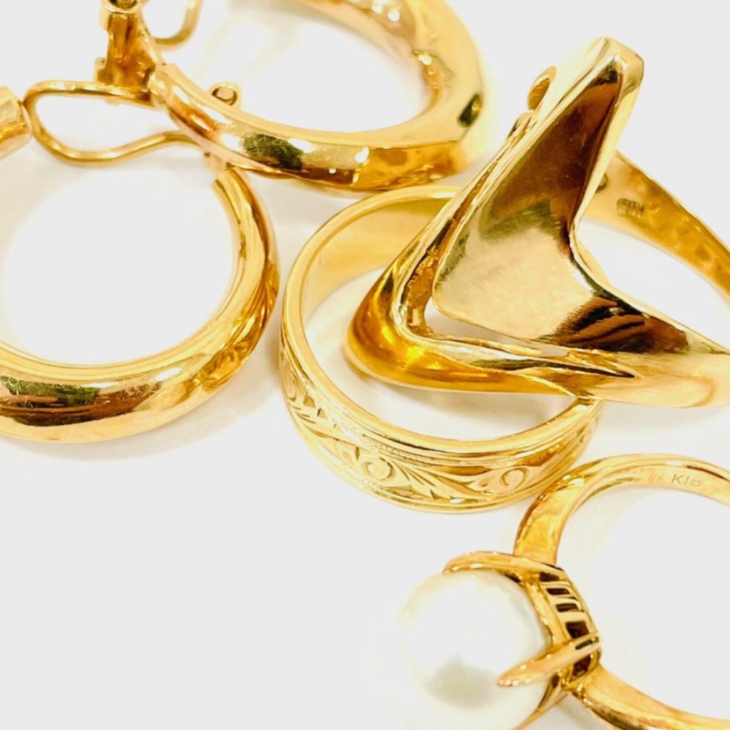 K18 ゴールドアクセサリーおまとめ