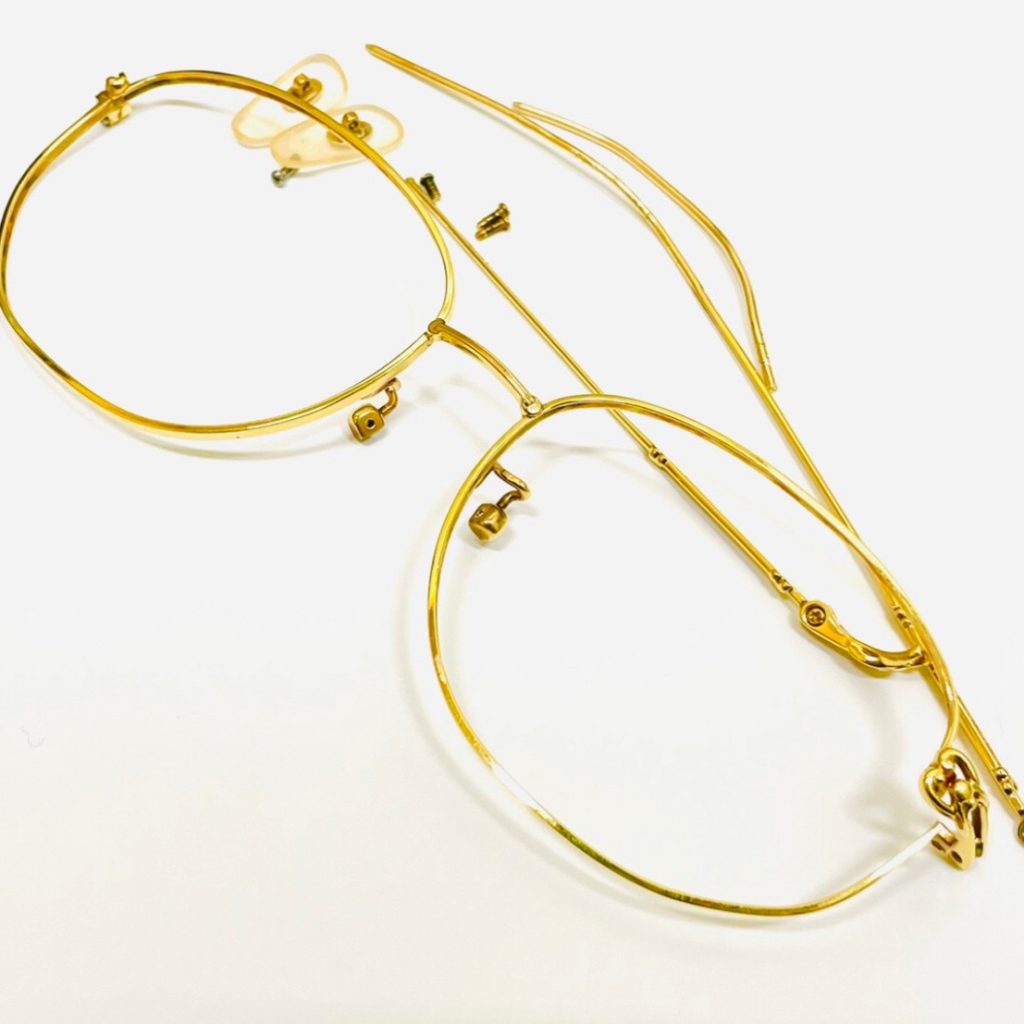 K18 メガネフレーム ゴールドアクセサリー