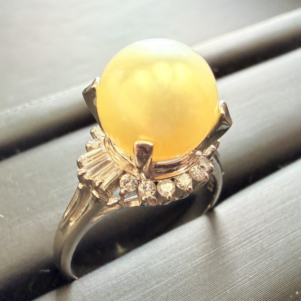 Pt850 パール リング