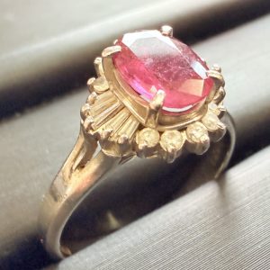 Pt850 石付 リング