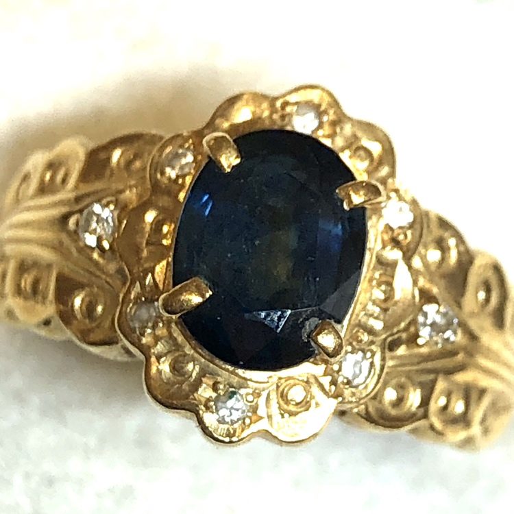 K18 サファイアリング