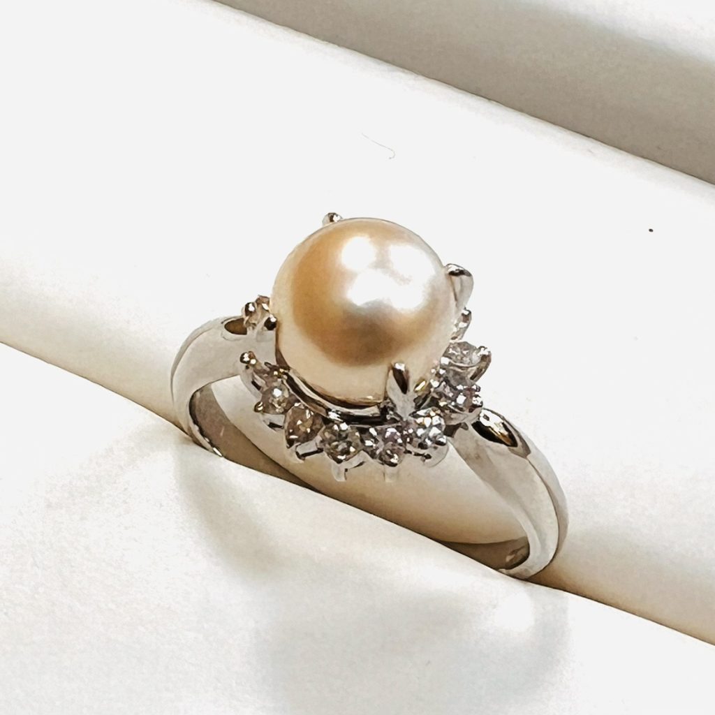 Pt850 プラチナ リング ( パール )