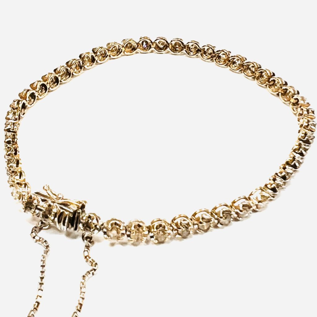 K18WG （ 18金ホワイトゴールド ）テニス ブレスレット