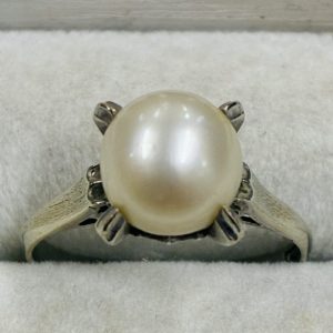 K14WG（14金ホワイトゴールド）パールリング