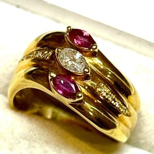 K18 ルビー リング
